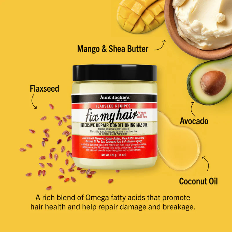 Aunt Jackie's Flaxseed Fix My Hair Repair Masque - 426g / 15oz