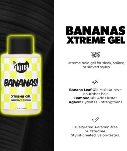 THE DOUX Bananas Xtreme Hold Hair Gel - 354g / 12oz