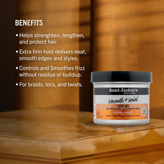 Aunt Jackie's Smooth & Swirl Extra Hold Edge Gel - 114g / 4oz