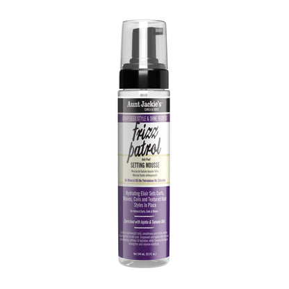 Aunt Jackie's Grapeseed Frizz Patrol Anti-Poof Setting Mousse - 244ml / 8.25oz