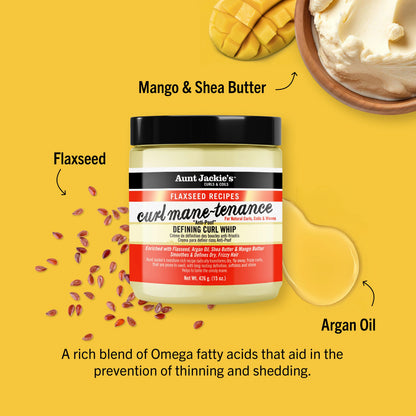 Aunt Jackie's Flaxseed Curl Manetenance Defining Curl Whip - 426g / 15oz