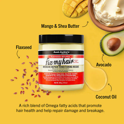 Aunt Jackie's Flaxseed Fix My Hair Repair Masque - 426g / 15oz