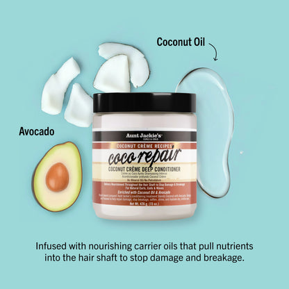 Aunt Jackie's Coco Repair Coconut Cream Deep Conditioner - 426g / 15oz