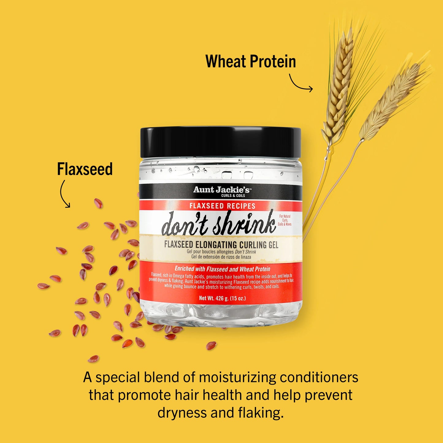 Aunt Jackie's Don't Shrink Flaxseed Elongating Curl Gel