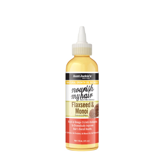 Aunt Jackie's Nourish My Hair Flaxeed & Monoi Growth Oil - 118ml / 4oz