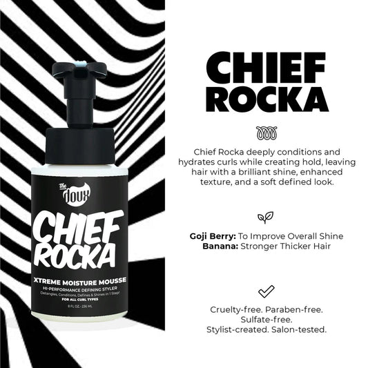 THE DOUX Chief Rocka Xtreme Hold Mousse - 236ml / 8oz