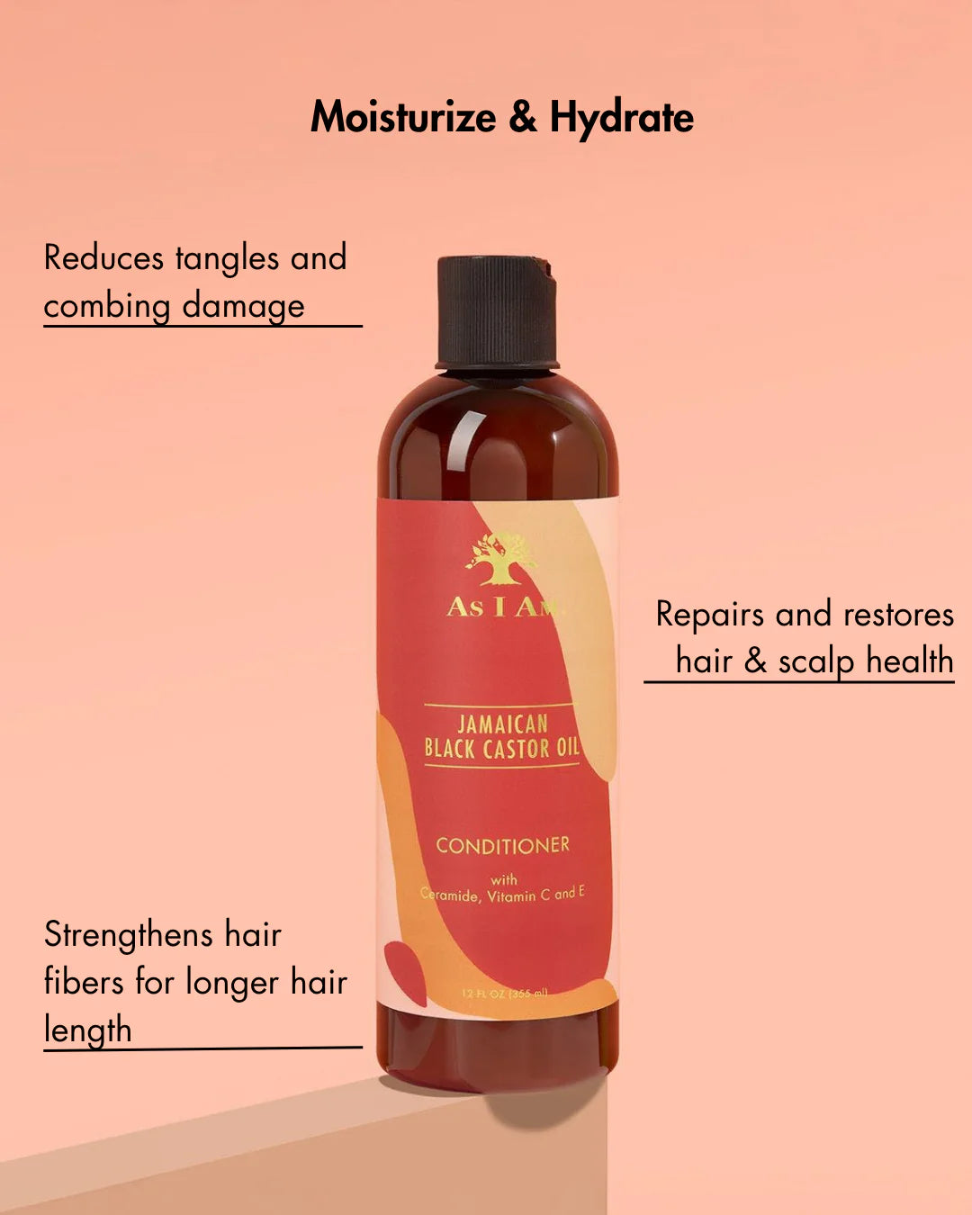 AS I AM Jamaican Black Castor Oil Conditioner - 355ml / 12oz
