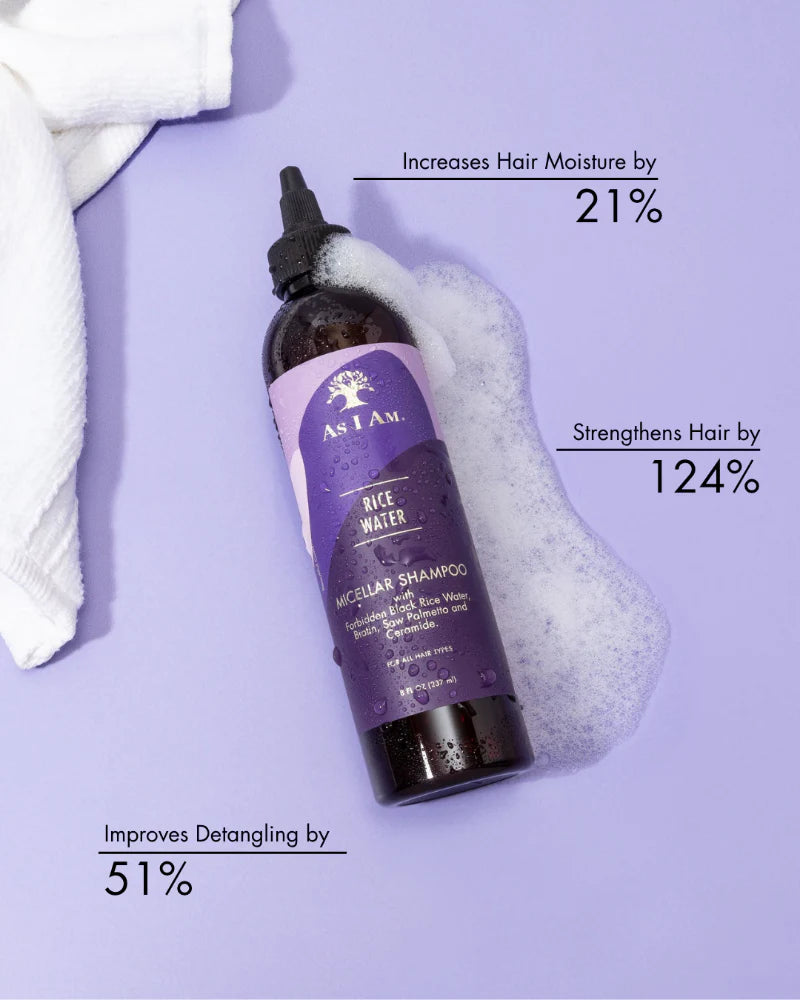 AS I AM Rice Water Micellar Shampoo 237ml / 8oz