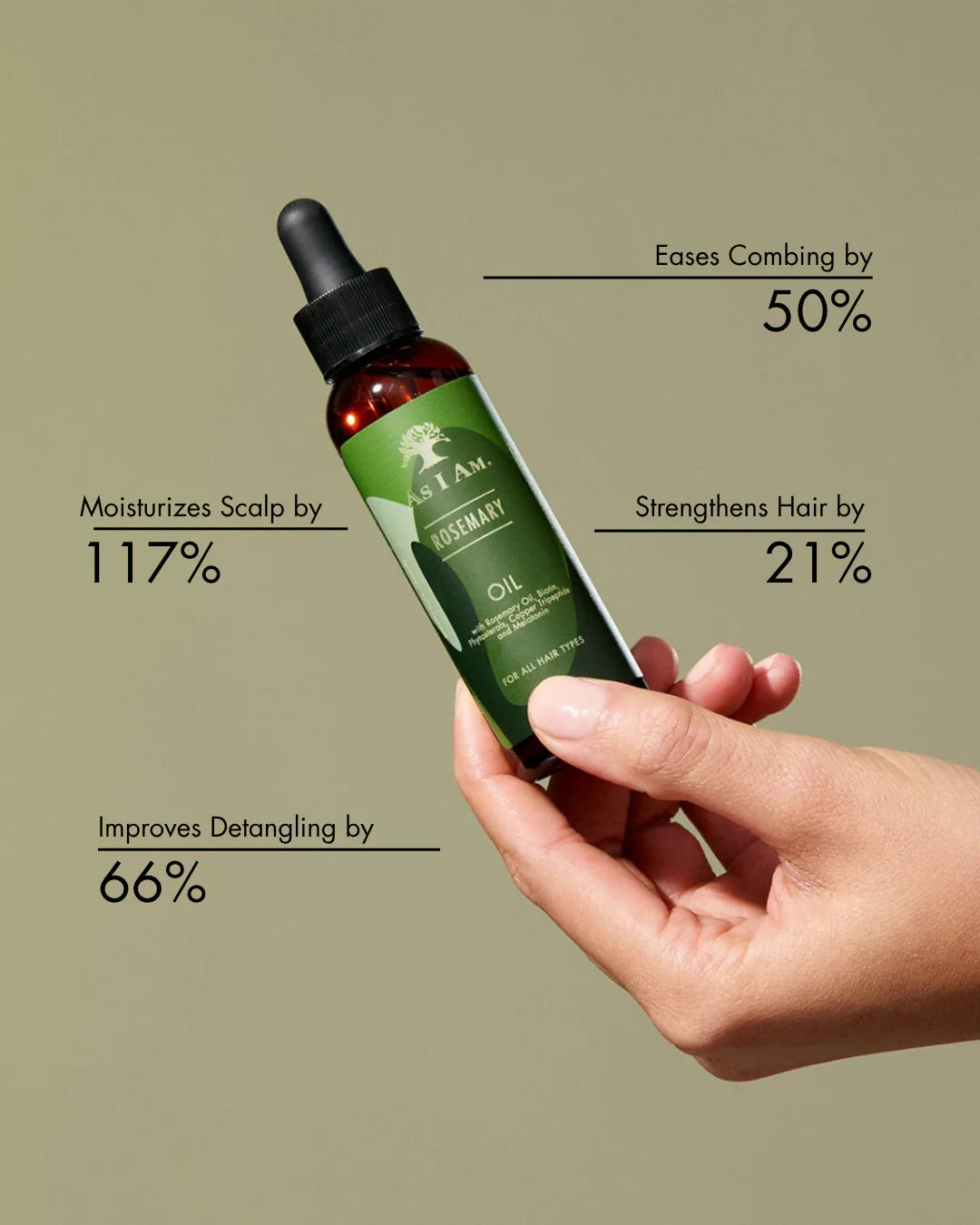 AS I AM Rosemary Oil - 60ml / 2oz