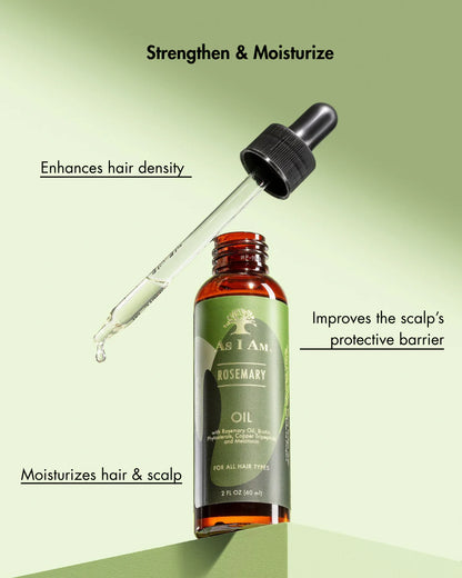 AS I AM Rosemary Oil - 60ml / 2oz