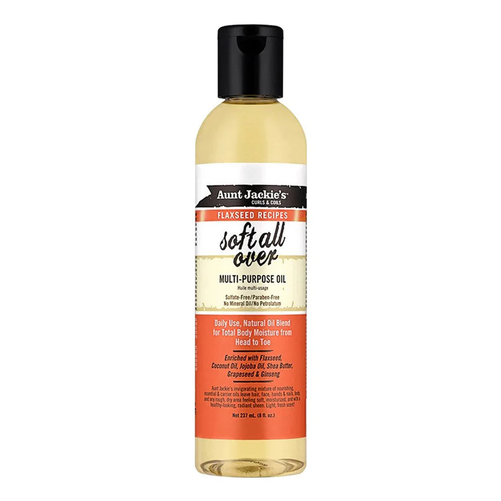 Aunt Jackie's Flaxseed Soft All Over Multi Purpose Oil -237ml / 8oz