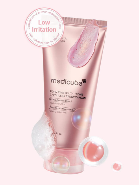 medicube PDRN Pink Glutathione Capsule Cleansing Foam 120g